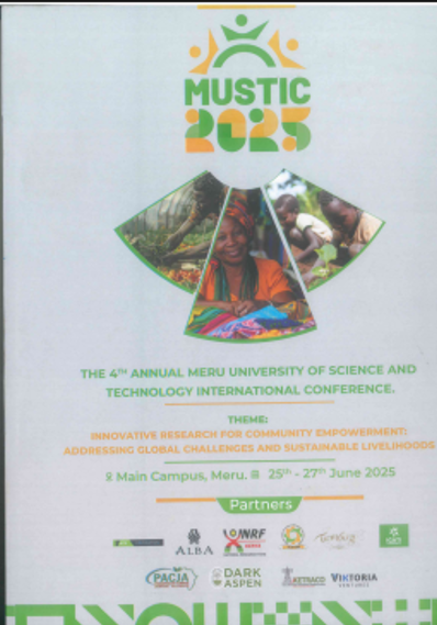 					View Vol. 4 No. 1 (2025): Proceedings of the 4th Meru University of Science and Technology International Conference (MUSTIC 2025)
				